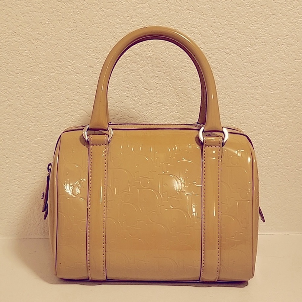 Christian Dior Patent Leather Trotter Boston Bag - Picture 9 of 10